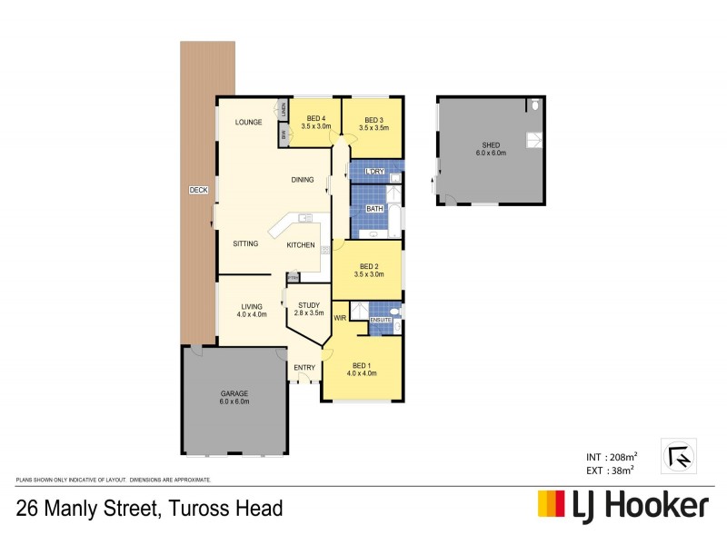 26 Manly Street, Tuross Head NSW 2537 Floorplan