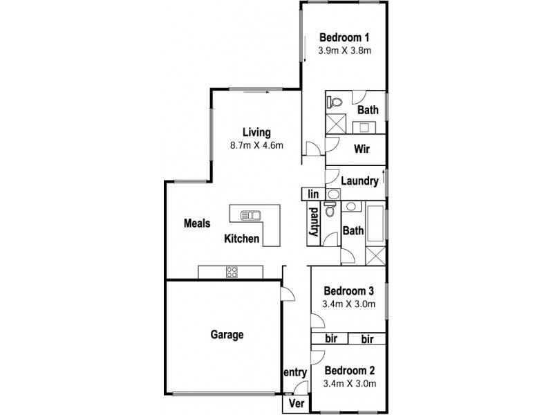 43 Bellini Way, Mernda VIC 3754 Floorplan