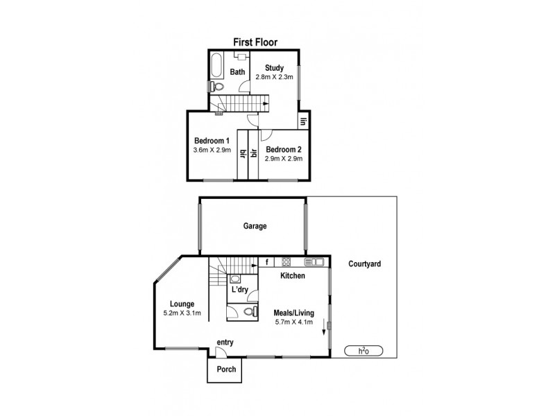 1/83 Park Street, Pascoe Vale VIC 3044 Floorplan