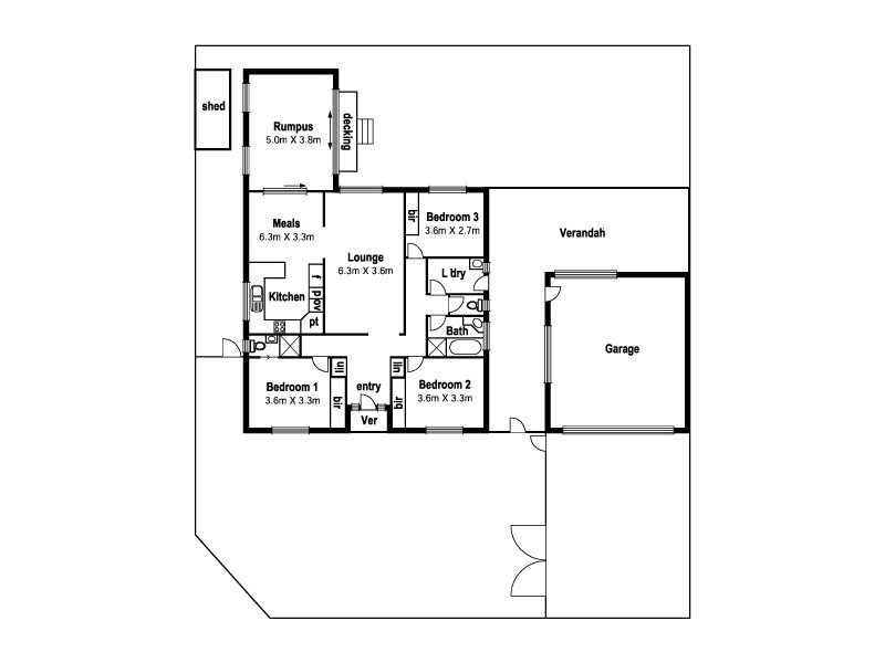 1 Fraser Close, Mill Park VIC 3082 Floorplan