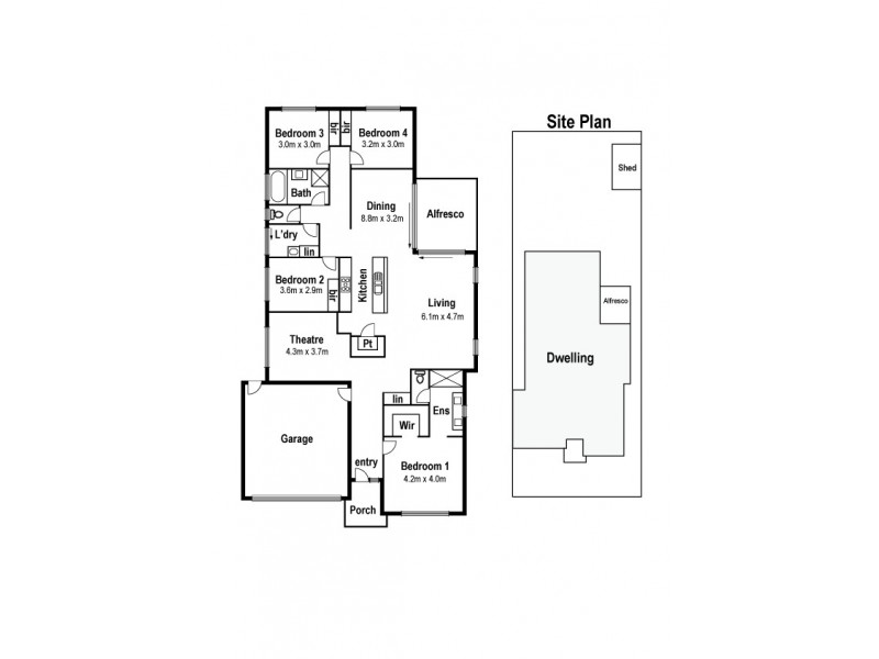 6 Gander st, Doreen VIC 3754 Floorplan