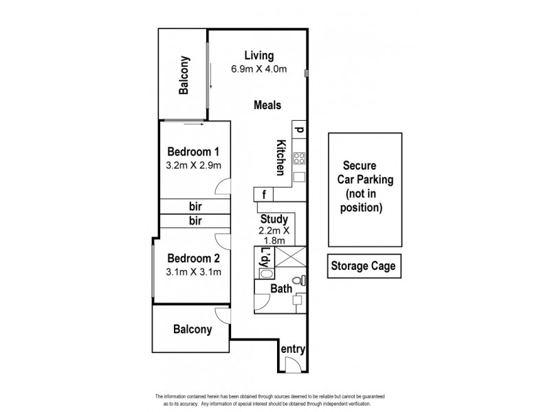 Apartment 301/33-35 Breese Street, Brunswick VIC 3056 Floorplan