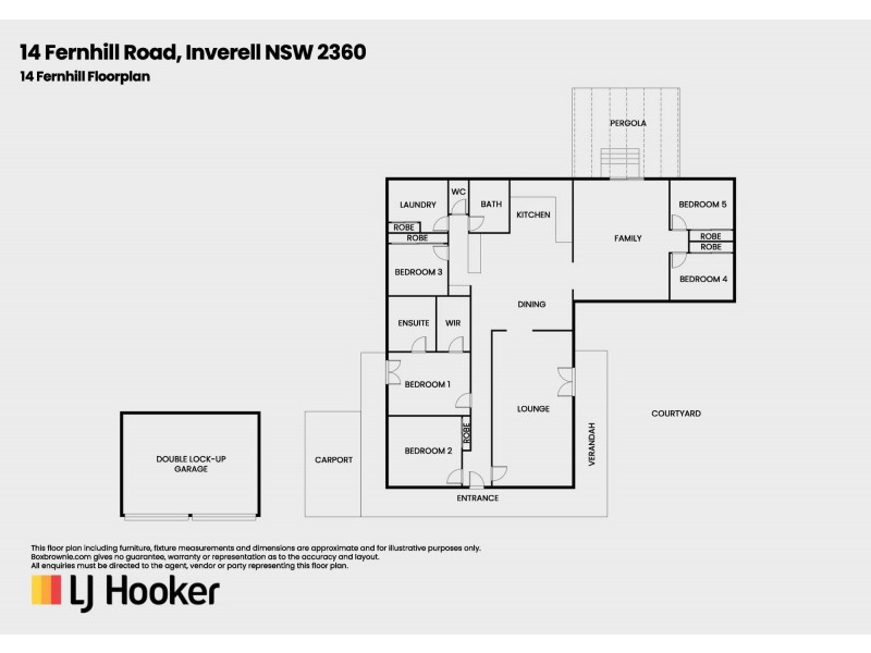 14 Fernhill Road, Inverell NSW 2360 Floorplan