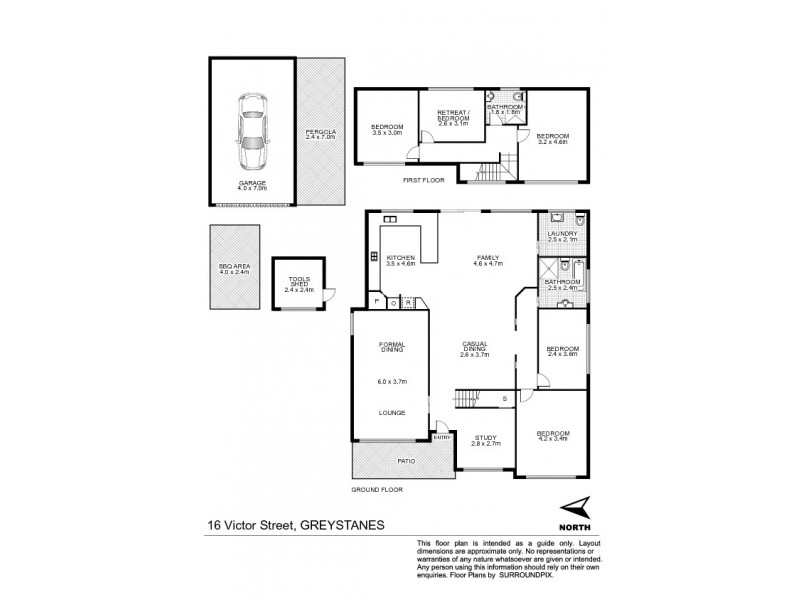 16 Victor Street, Greystanes NSW 2145 Floorplan