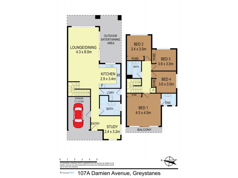 107A Damien Avenue, Greystanes NSW 2145 Floorplan