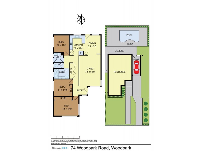 74 Woodpark Road, Woodpark NSW 2164 Floorplan
