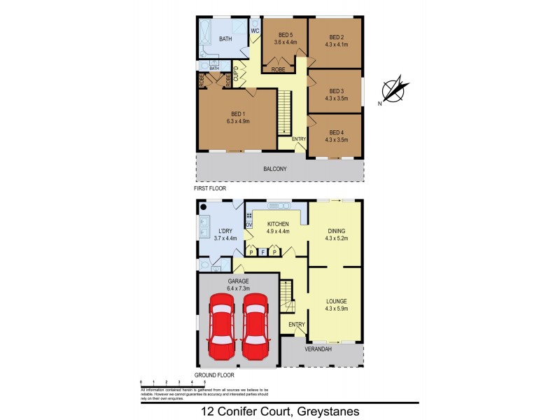 12 Conifer Court, Greystanes NSW 2145 Floorplan