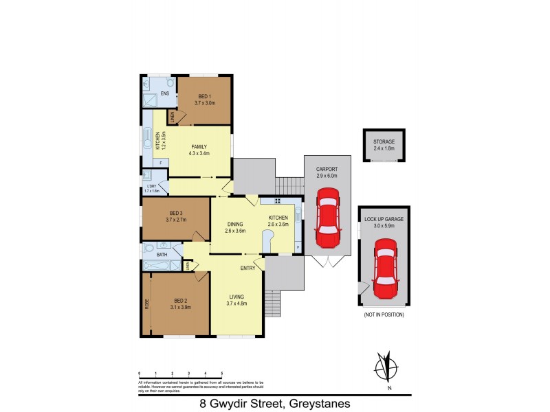 8 Gwydir Street, Greystanes NSW 2145 Floorplan