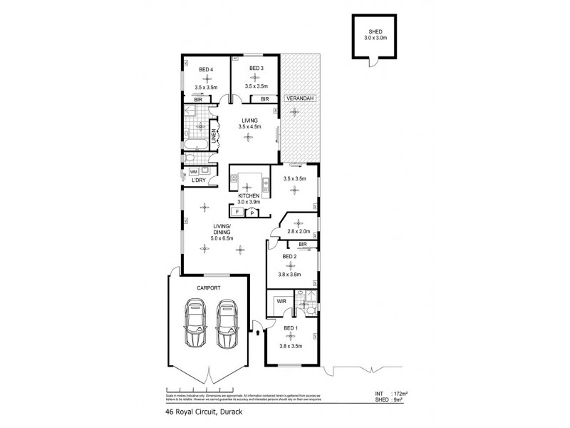 46 Royal Circuit, Durack NT 0830 Floorplan
