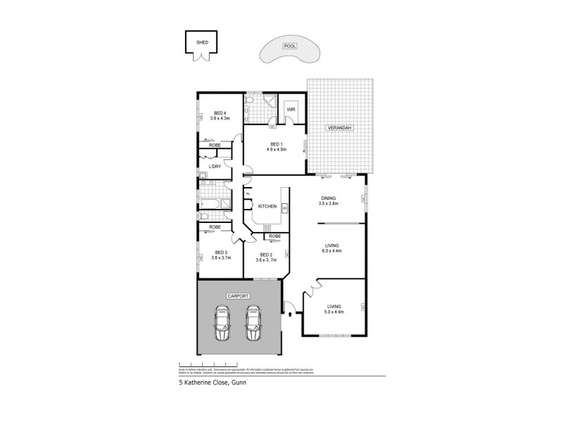 5 Katherine Close, Gunn NT 0832 Floorplan