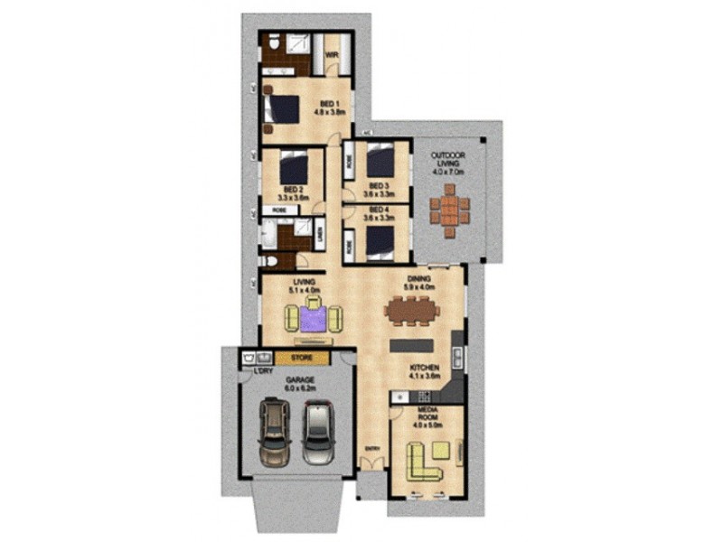49 Warbird Street, Bakewell NT 0832 Floorplan