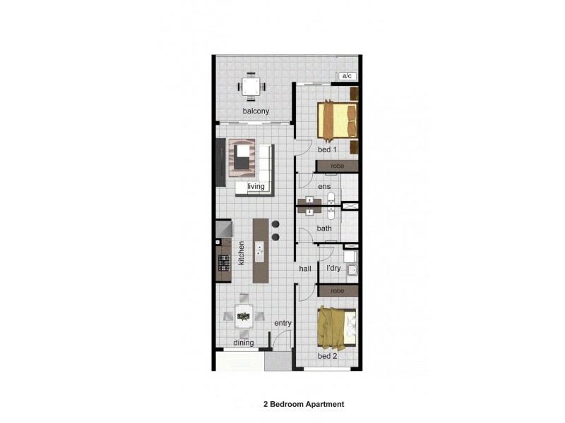 407/250 Farrar Boulevard, Johnston NT 0832 Floorplan