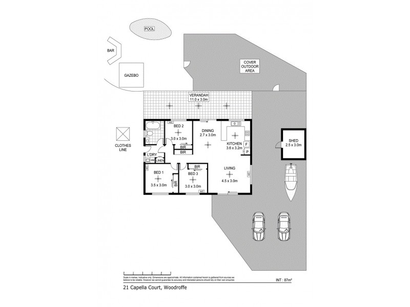 21 Capella Court, Woodroffe NT 0830 Floorplan