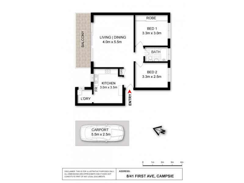8/41 First Avenue, Campsie NSW 2194 Floorplan