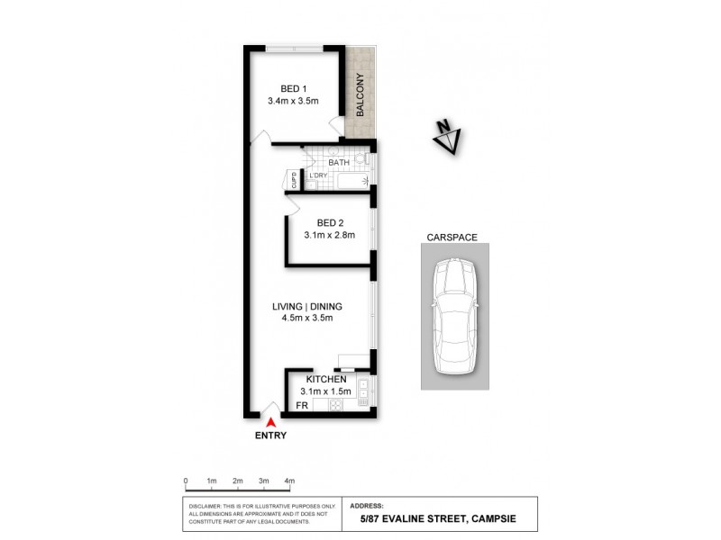5/87 Evaline Street, Campsie NSW 2194 Floorplan