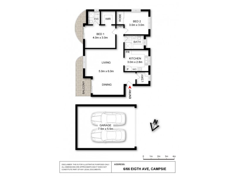 6/66 Eighth Avenue, Campsie NSW 2194 Floorplan