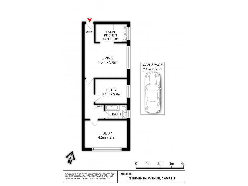 1/5 Seventh Avenue, Campsie NSW 2194 Floorplan