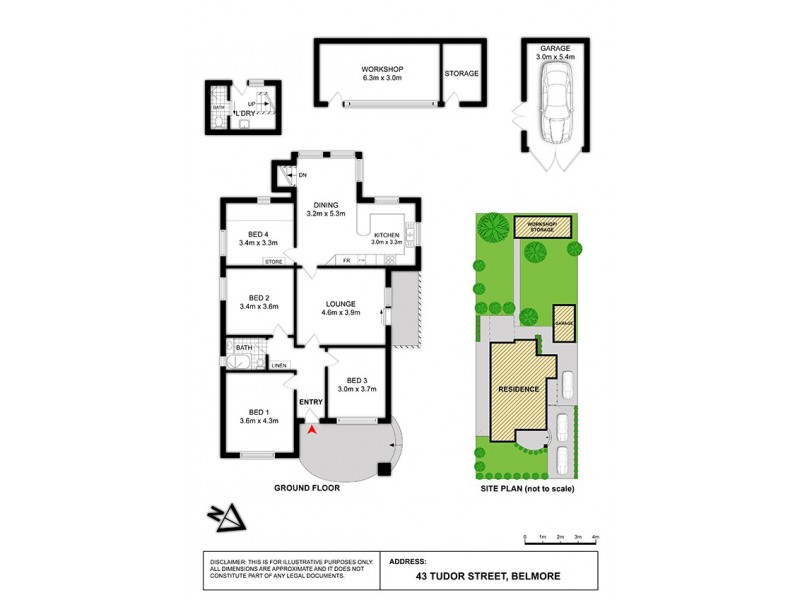 43 Tudor Street, Belmore NSW 2192 Floorplan