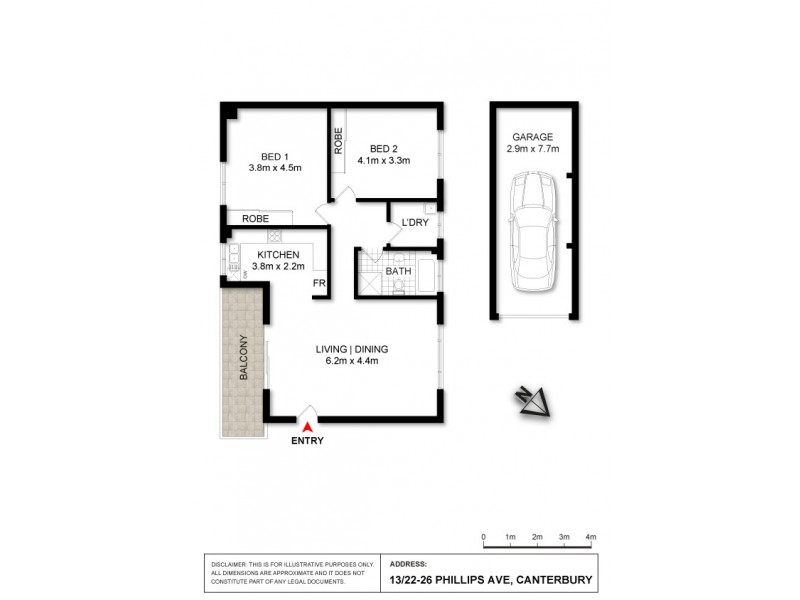 13/22-26 Phillip Avenue, Canterbury NSW 2193 Floorplan