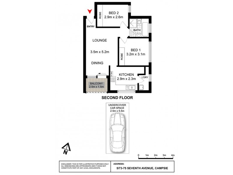 5/75 Seventh Avenue, Campsie NSW 2194 Floorplan