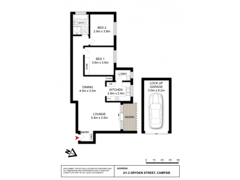 3/1-3 Dryden Street, Campsie NSW 2194 Floorplan