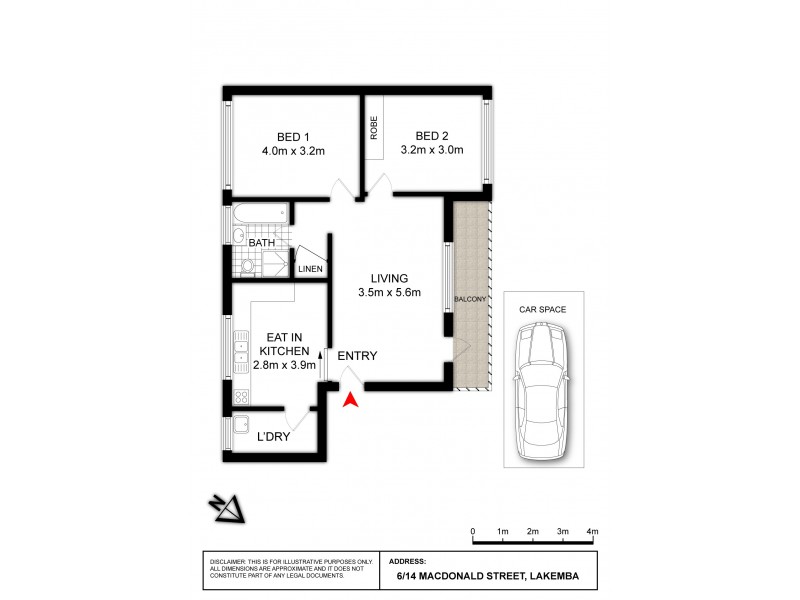 6/14 MacDonald Street, Lakemba NSW 2195 Floorplan
