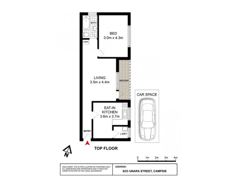 8/23 Unara Street, Campsie NSW 2194 Floorplan