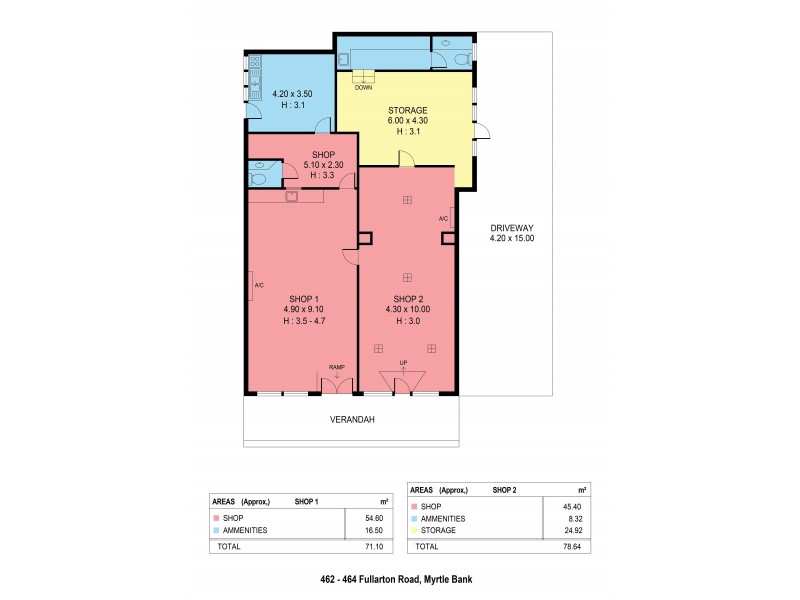 462-464 Fullarton Road, Myrtle Bank SA 5064 Floorplan
