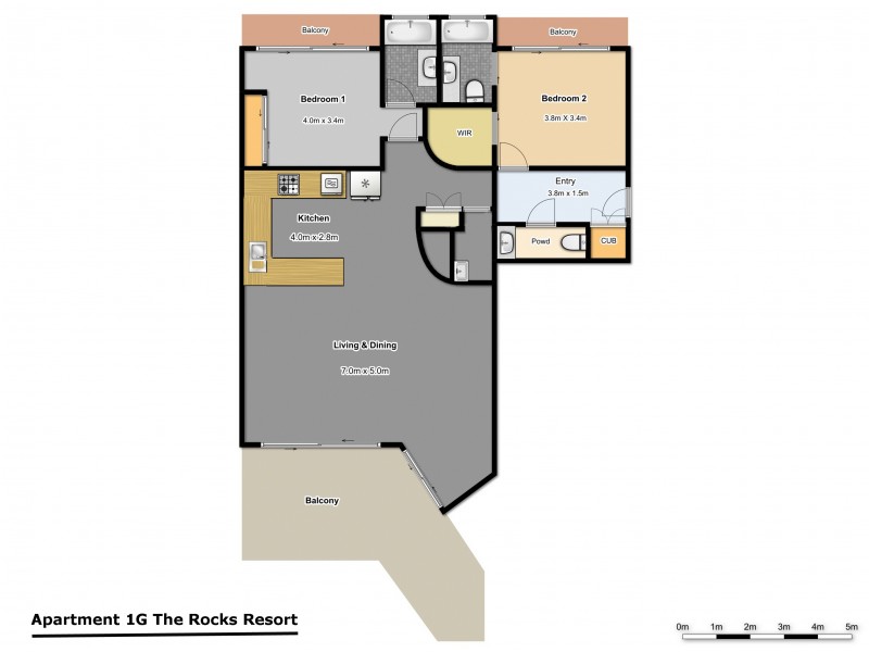1G/828 Pacific Parade, Currumbin QLD 4223 Floorplan