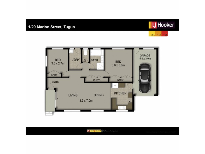 1/29 Marion Street, Tugun QLD 4224 Floorplan