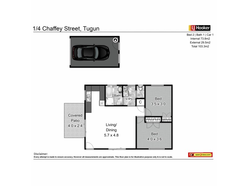 1/4 Chaffey Street, Tugun QLD 4224 Floorplan