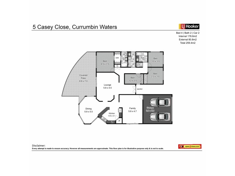 5 Casey Close, Currumbin Waters QLD 4223 Floorplan