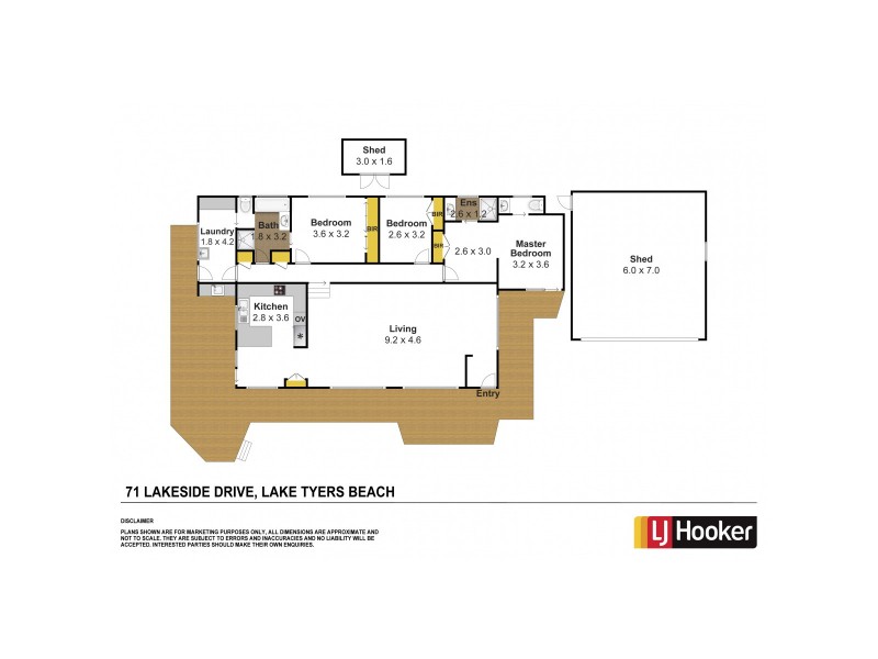 71 Lakeside Drive, Lake Tyers Beach VIC 3909 Floorplan