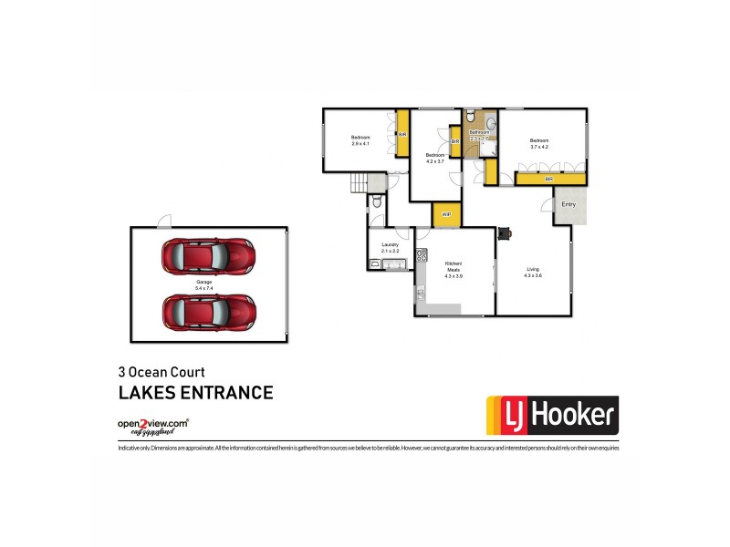 3 Ocean Court, Lakes Entrance VIC 3909 Floorplan