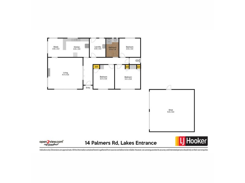 14 Palmers Road, Lakes Entrance VIC 3909 Floorplan