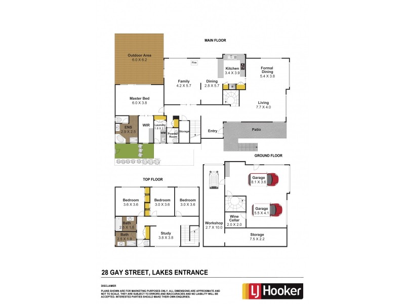 28 Gay Street, Lakes Entrance VIC 3909 Floorplan