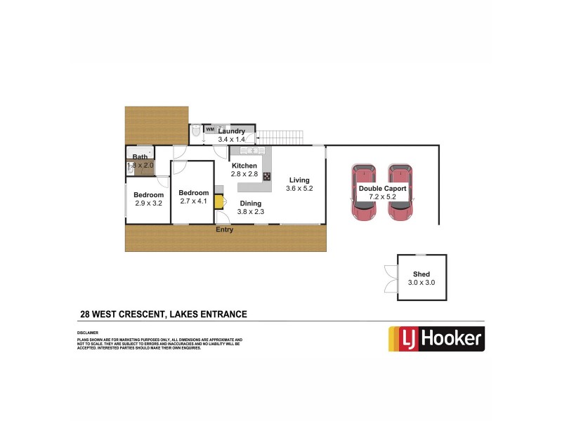 28 West Crescent, Lakes Entrance VIC 3909 Floorplan