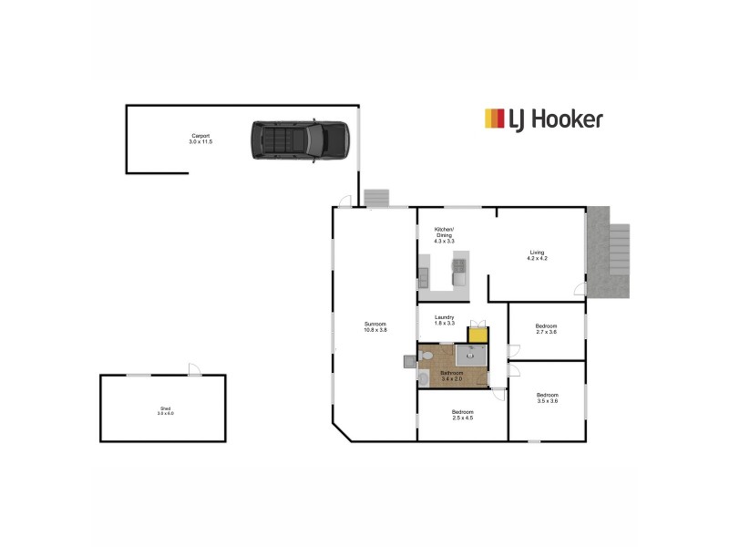 34 Bogong Street, Lakes Entrance VIC 3909 Floorplan