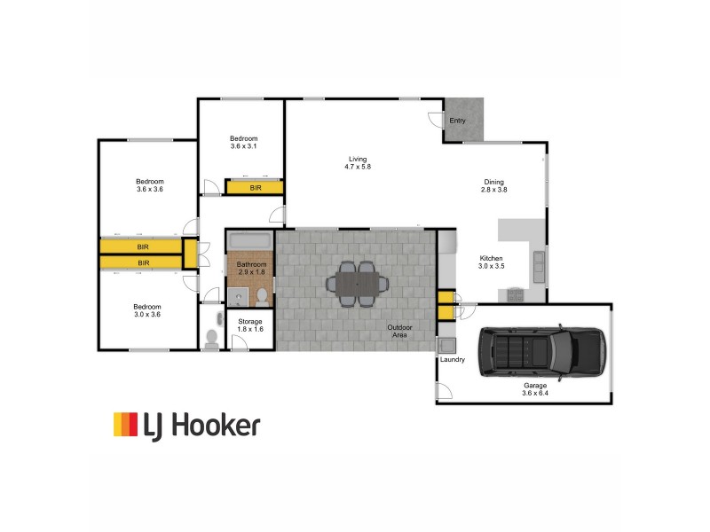 1/64 Roadknight Street, Lakes Entrance VIC 3909 Floorplan