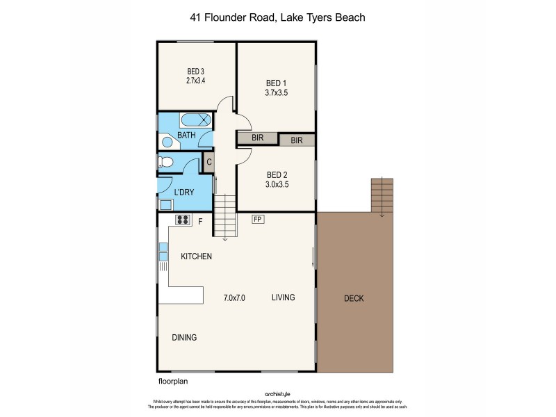 41 Flounder Road, Lake Tyers Beach VIC 3909 Floorplan
