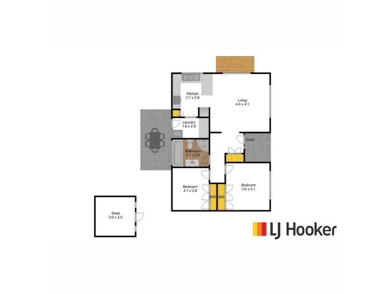 2/23 Gold Ring Road, Lakes Entrance VIC 3909 Floorplan