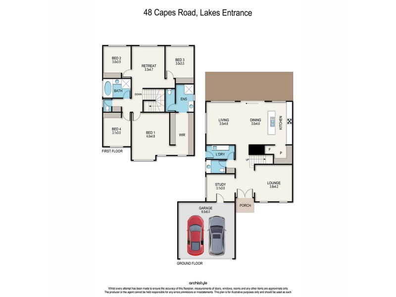 48 Capes Road, Lakes Entrance VIC 3909 Floorplan