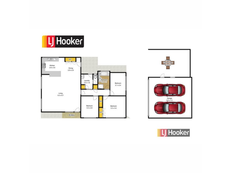 8 Jefferson Avenue, Lakes Entrance VIC 3909 Floorplan