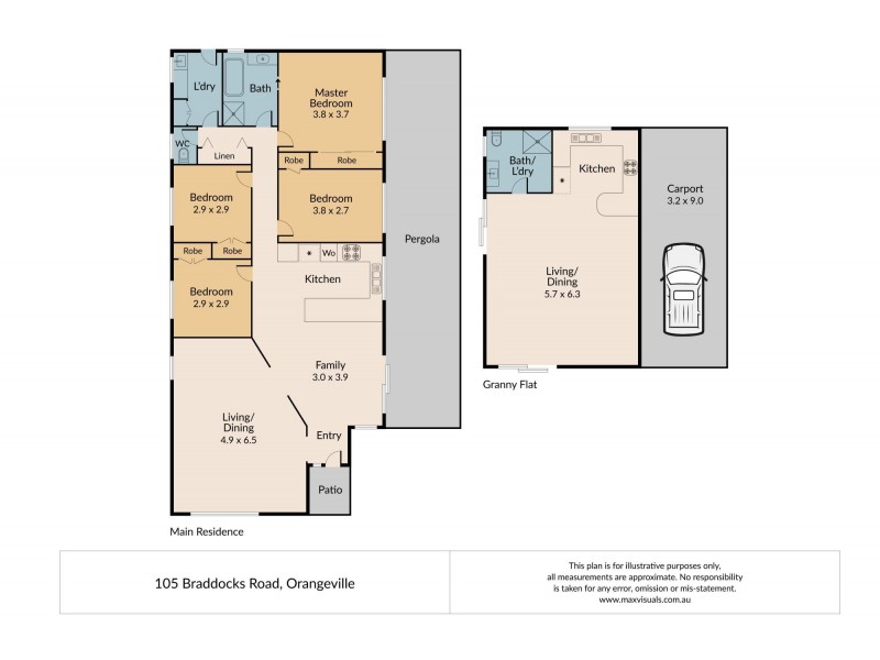105 Braddocks Rd, Orangeville NSW 2570 Floorplan