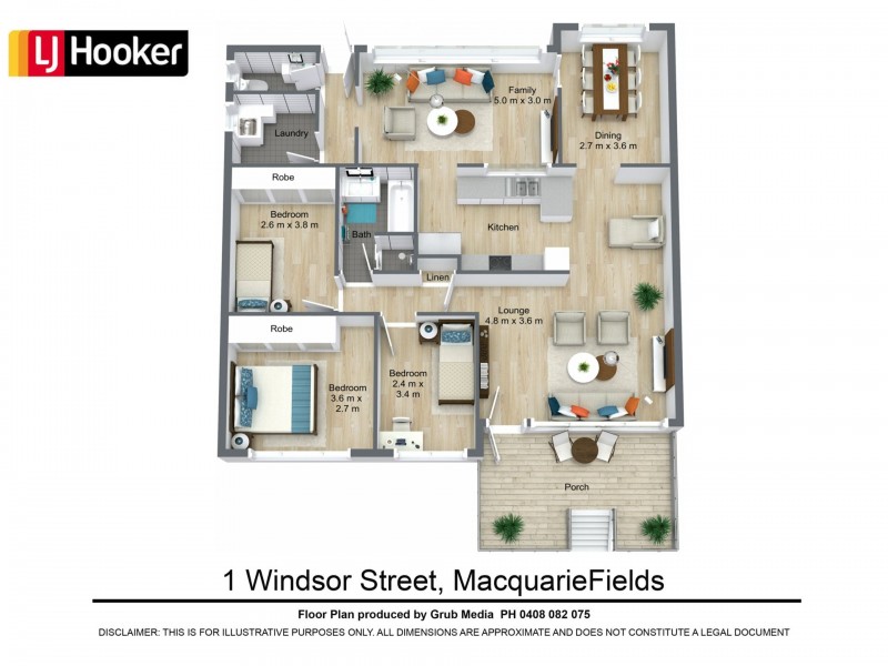 1 Windsor St, Macquarie Fields NSW 2564