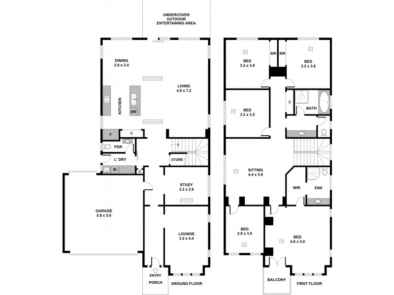 57 Nelson Crescent, Mawson Lakes SA 5095 Floorplan