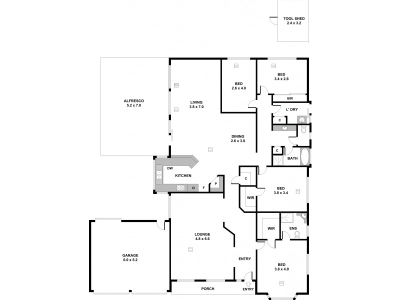 32 Ashwood Cct, Mawson Lakes SA 5095 Floorplan