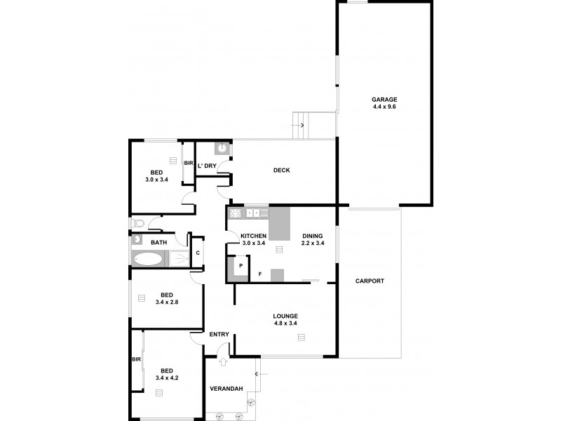 9 Prosser Street, Ingle Farm SA 5098 Floorplan