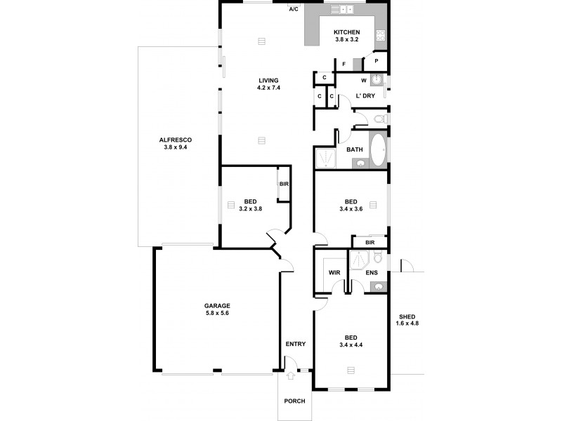 12 Pier Lane, Mawson Lakes SA 5095 Floorplan