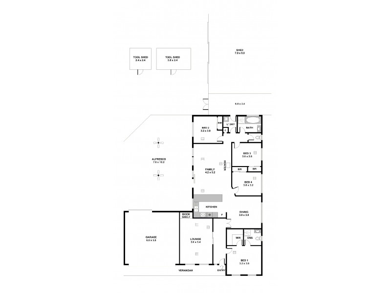 14 Landseer Place, Hillbank SA 5112 Floorplan